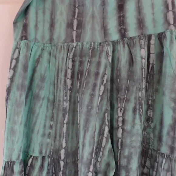 Happy Bohemians Tiered Tie-Dyed Rock Star pant Wide Leg Pants MINT M/L NWOT - Picture 8 of 12